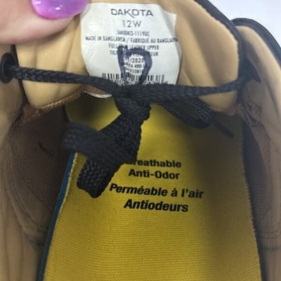 DAKOTA Men's Aluminum Toe Composite Plate Oxford Safety Shoes 1119QC Black 12W - Picture 7 of 7